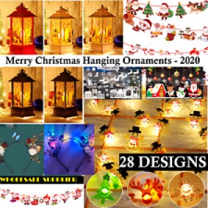 Welcome Merry Christmas Hanging  Ornaments Christmas Decorations Home Outdoor Review