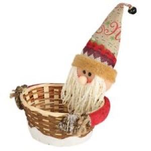2020 Christmas Candy Storage Basket Decoration Santa Claus Basket Products Snow Review