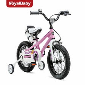 RoyalBaby Kids Bike Boys Girls Freestyle Bicycle 14inch Training Wheels Pink Review