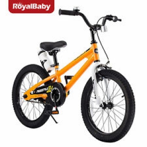 RoyalBaby Kids Bike Boys Girls Freestyle Bicycle 18 inch with Kickstand Orange Review