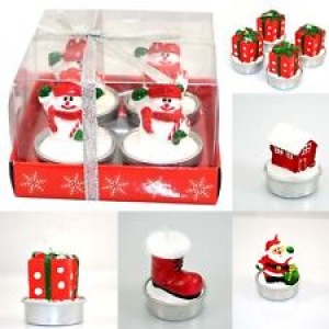4 Novelty Christmas Decorations Candles Xmas Party Home Decor Decorations Gifts Review