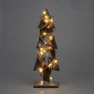 Green Wooden Tree LEDs Christmas Table Decorations Xmas Party Office Home Piece Review