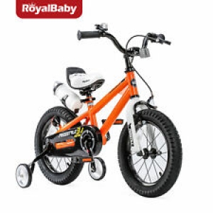 RoyalBaby Kids Bike Boys Girls Freestyle Bike 16 In with Training Wheels Orange Review