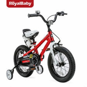 RoyalBaby Kids Bike Boys Girls Freestyle Bike 16 Inch with Training Wheels Red Review