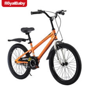 RoyalBaby Kids Bike Boys Girls Freestyle Bicycle 20 in with Kickstand in Orange Review