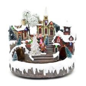 Christmas Decoration Snow Nativity LED Sculpture Home Room Party Centerpiece Review