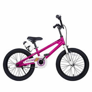 RoyalBaby Kids Bike Boys Girls Freestyle Bicycle 18 inch with Kickstand Fuchsia Review