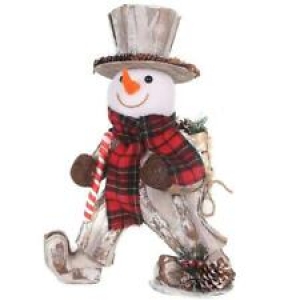 Christmas Snowman Figurine Showpieces Xmas Home Office Craft Table Decoration Review