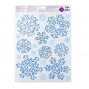 Christmas Window Sticker Snowflake REUSABLE Xmas Home Decoration Glitter BULK Review