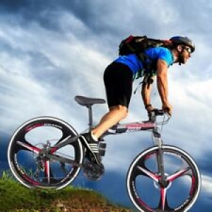 26in Folding Mountain Bike 21 Speed Bicycle Full Suspension MTB Bikes+Disc Brake Review