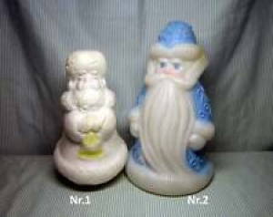 Santa Claus Russian Christmas decorations RARE / plastic styrofoam / New Year/  Review
