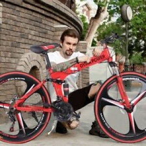 26in Folding Mountain Bike Shimanos 21 Speed Bicycle Full Suspension MTB Bikes- Review