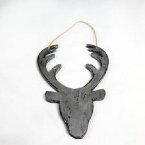 Wooden Silver Deer Face Christmas Wall Decorations Xmas Party Home Showpieces Review