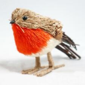 Christmas Robin Figurine Showpieces Xmas Home Window Art Table Decorations Review