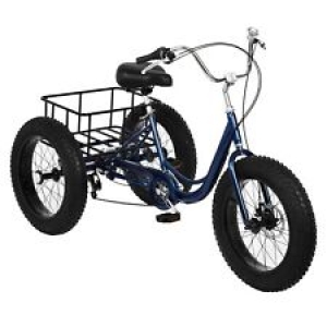 20/24″ 7-Speed 3-Wheel Bike Adult Shooping Tricycle W/ Basket & Tools NEW ! Review