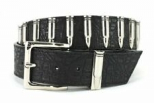 Further Reductions Sale | Silver Bullets Black Croc Vegan Leather Belt BNWT Review