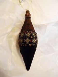 JC PENNYS BROWN FINIAL GOLD SHAMROCKS BALL ORNAMENT CHRISTMAS DECORATIONS Review