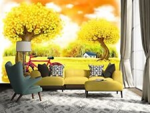 3D Cartoon tree bicycle Wall Paper Print Decal Wall Deco Indoor wall Mural Review