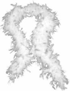 White Feather Boa Fancy Dress Costume Party Dance Wedding Xmas Night Strip 180cm Review