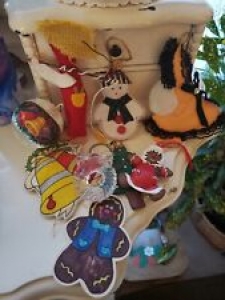 Vintage Lot of 9 Vintage Christmas Decorations/Ornaments Some Handmade Review