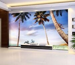 3D bicycle Palm tree Wall Paper Print Decal Wall Deco Indoor wall Mural Review