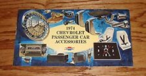 Original 1974 Chevrolet Passenger Car Accessories Sales Brochure 74 Chevy  Review