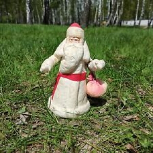 Vintage Christmas toy Santa Claus USSR Christmas decorations Review