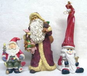 3 Santa Christmas Decorations Ornaments Review
