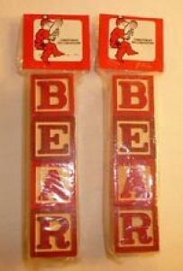 Wood Block Letters Christmas Decorations – BEAR – Wooden Decor Set 1986 Toys Kid Review