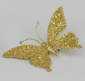 Clip-On Butterfly’s 18cm Christmas Decorations Gold Pack x6 Review