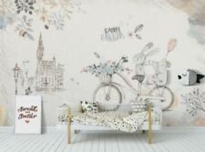 3D Bicycle Bunny 4561NA Wallpaper Wall Mural Removable Self-adhesive Fay Review