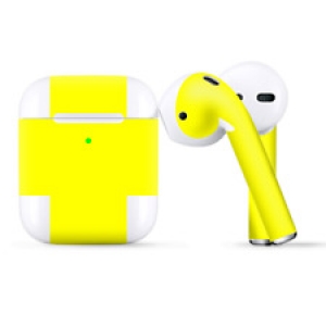 Skins Wraps compatible for Apple Airpods  Bright Yellow Review