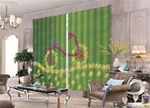 Bicycle Made Of Flowers 3D Curtain Blockout Photo Printing Curtains Drape Fabric Review