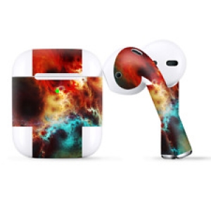 Skins Wraps compatible for Apple Airpods  Fire and Ice Mix Review
