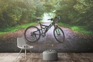 3D Woods Bicycle O465 Transport Wallpaper Mural Self-adhesive Removable Amy Review