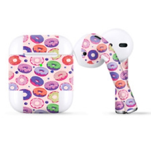 Skins Wraps compatible for Apple Airpods  Yummy Donuts Doughnuts Pink Review