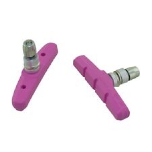 Bike Bicycle 70mm Brake Shoes W/Nut Pink Review