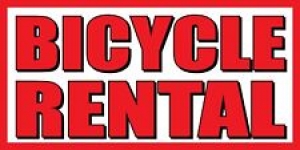 Bicycle Rental BANNER SIGN – Sizes 24″, 48″, 72″, 96″, 120″  Review