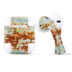 Skins Wraps compatible for Apple Airpods  Rust Panel Metal panel Review