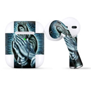Skins Wraps compatible for Apple Airpods  Prayer Praying Hands Mary Review