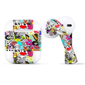 Skins Wraps compatible for Apple Airpods  art Lucky stickerslap Review