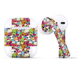 Skins Wraps compatible for Apple Airpods  panda anime cartoon stickerslap Review