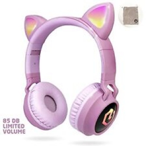Buddy Wireless Bluetooth Headphones For Kids, Over-Ear With LED Lights, 10H And Review