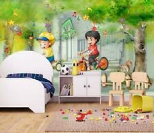 3D Bicycle Forest Boy ZHUA641 Wallpaper Wall Murals Removable Self-adhesive Amy Review