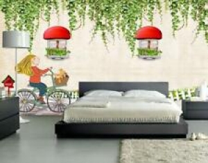 3D Vine Bicycle ZHUA841 Wallpaper Wall Murals Removable Self-adhesive Zoe Review