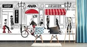 3D Shop Bicycle ZHUA1429 Wallpaper Wall Murals Removable Self-adhesive Zoe Review