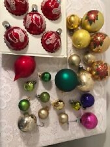christmas decorations balls Vintage Lot Review