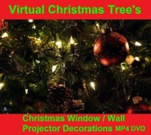 MP4 Digital Christmas Trees in the window Christmas decorations projector FX Review