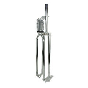 26″ Dual Spring Disc Option Fork 1 1/8″ Threadless Bicycle Cruiser Fork CHROME Review