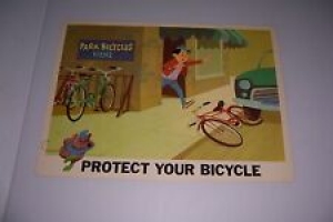 1966 DISNEY BICYCLE SAFETY PROTECT YOUR BICYCLE 18″X13″ 102-B Review